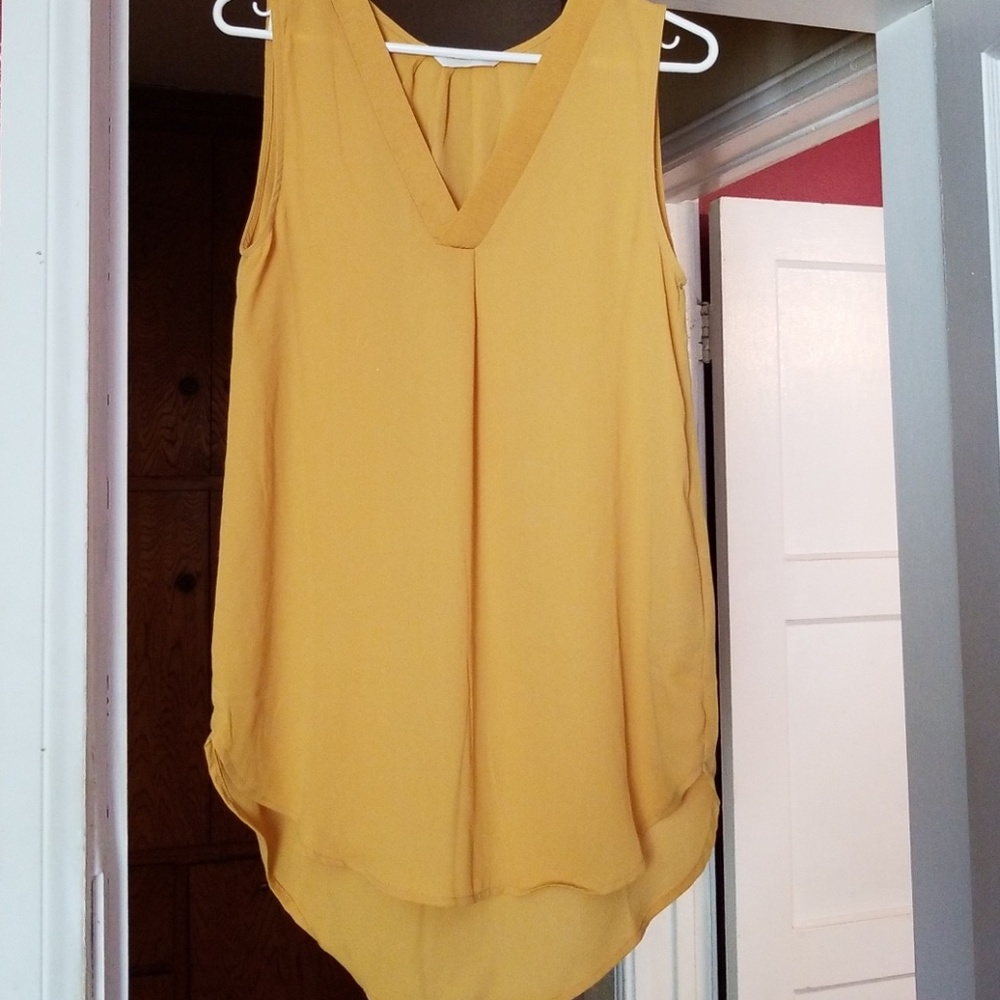 H&M mustard blouse